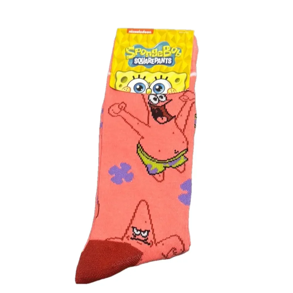 Nickelodeon SpongeBob SquarePants Patrick Crew Socks NWT